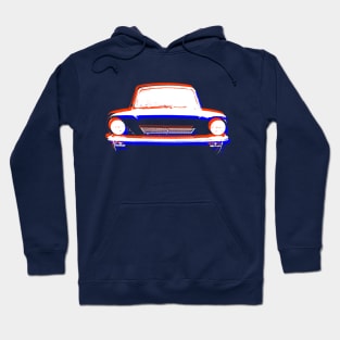 Hillman Imp British classic car monoblock red white blue Hoodie